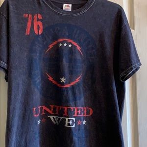 Patriotic Fruit of the Loom XL Cotton T-shirt